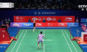 翁泓阳获得中国羽毛球大师赛男单冠军