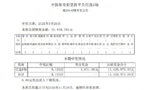 阿森纳逆转绝杀纽卡 足彩任九开8129注1651元