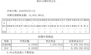 萨普斯堡爆5倍大冷 足彩任九开6195注1530元
